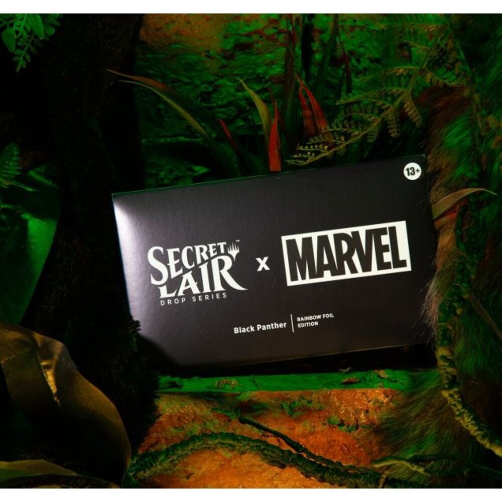 Secret Lair x Marvel's Black Panther Rainbow FOIL Edition MTG IN HAND SHIPS NOW
